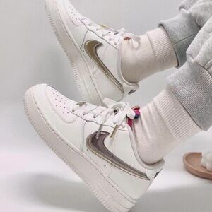 Nike Air Force 1 LV8 low mesh big kid 7y =women size 8-8.5